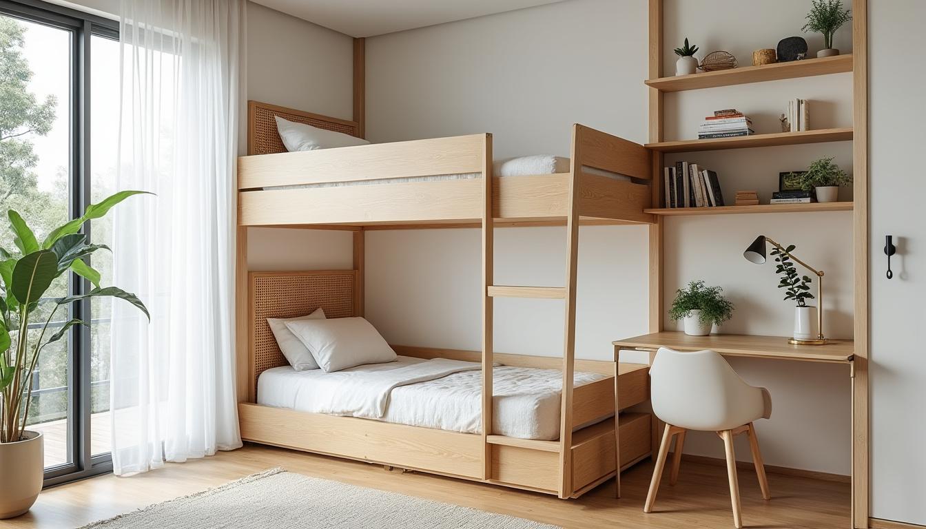 Maximiser l'espace dans une petite chambre : astuces ingénieuses pour bien placer son lit 2 découvrez des astuces ingénieuses pour maximiser l'espace dans une petite chambre et bien placer votre lit afin d'optimiser confort et fonctionnalité.