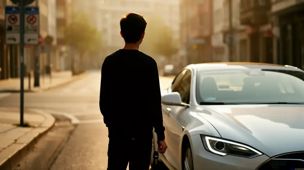 jeune conducteur assurance auto moderne