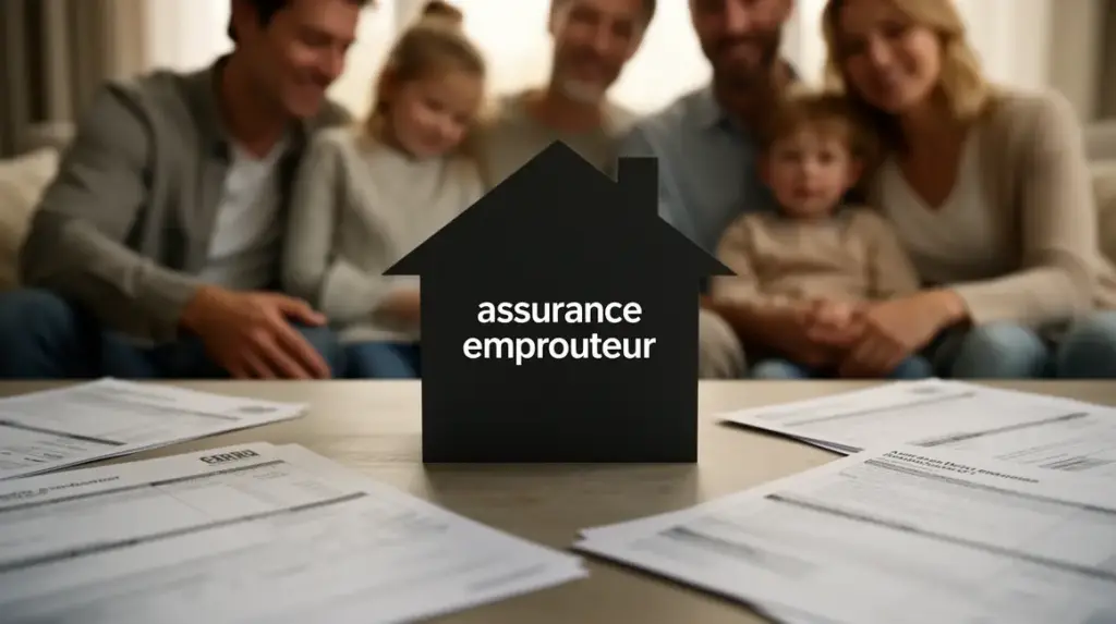 assurance emprunteur maison moderne photoréalisme