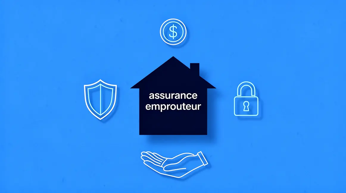 assurance emprunteur moderne symbole protection