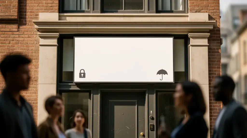 visuel assurance proprietaire non occupant devant maison symbole securite