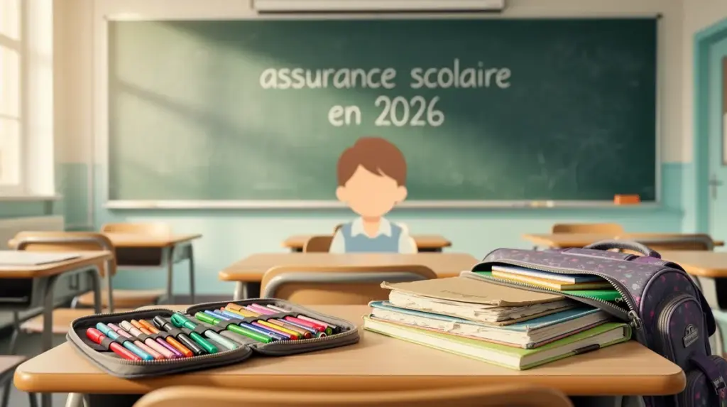 bureau assurance scolaire en 2026 ambiance rassurante