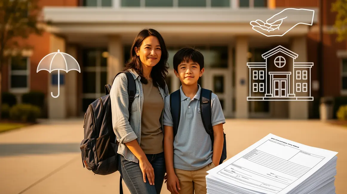 assurance scolaire : checklist avant de se lancer 17 famille rentrée icônes assurance scolaire