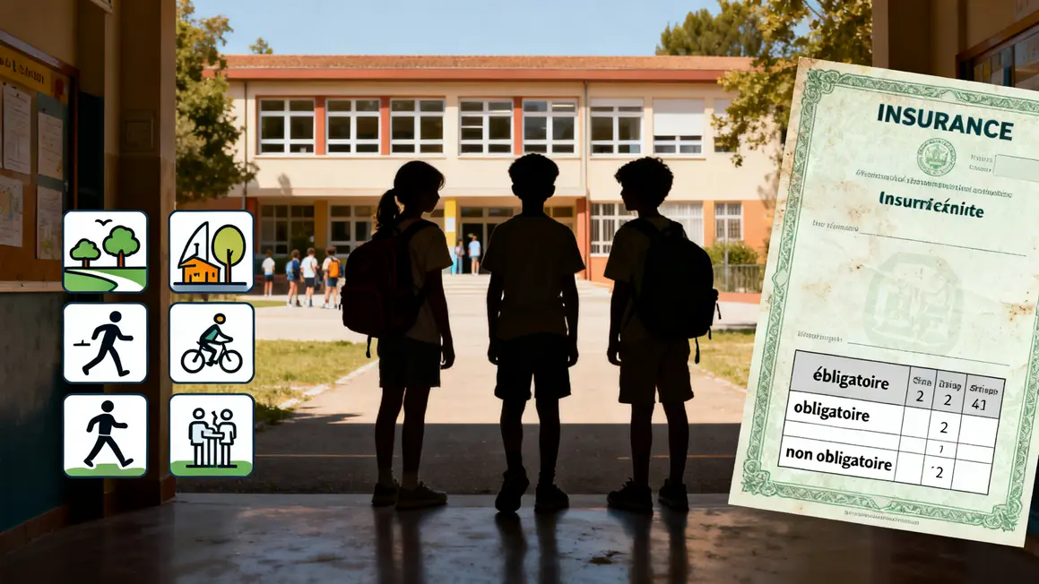 Bien choisir assurance scolaire : méthode simple et fiable en petit budget 2 assurance scolaire obligatoire tableau pictogrammes attestation enfants