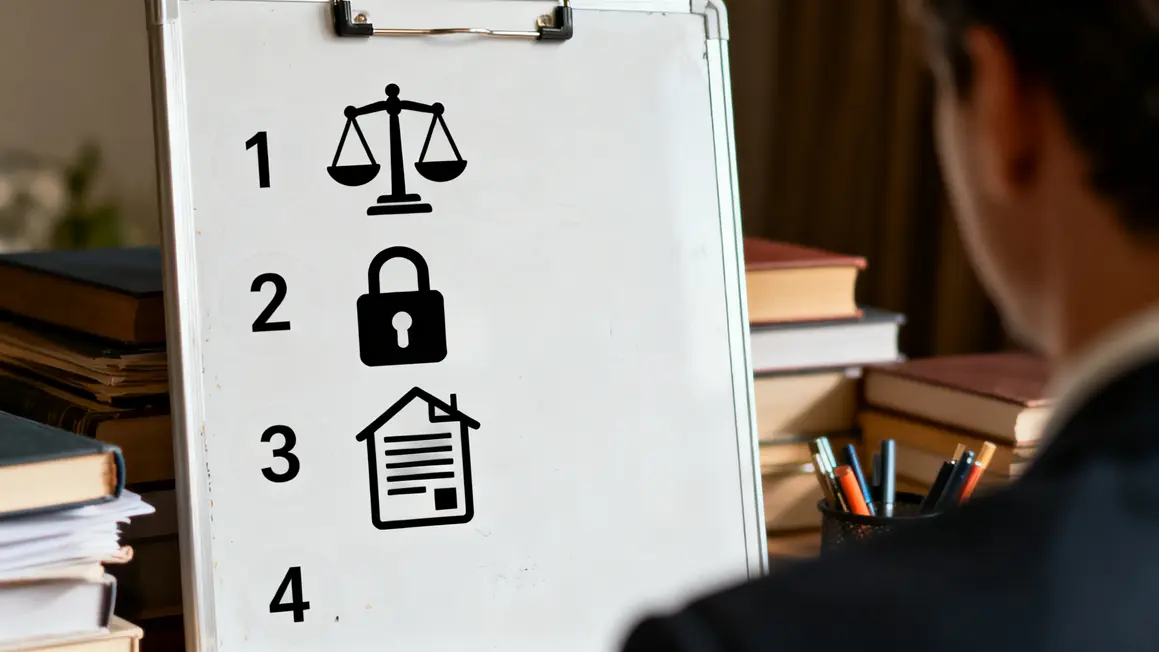 Checklist sécuriser cadre juridique entreprise, icones RGPD et contrats