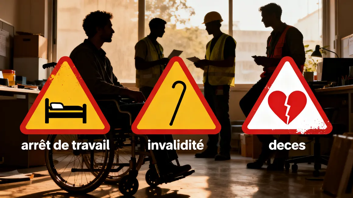 prévoyance indépendant : priorités à vérifier en premier 2 Infographie risques prévoyance indépendant