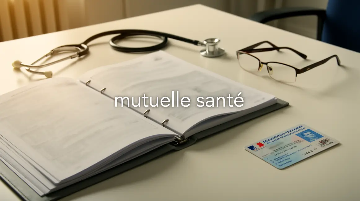 dossier mutuelle sante stethoscope lunettes carte