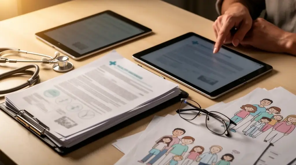 illustration dossier mutuelle sante etape par etape
