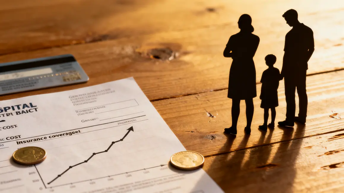 Facture hopital, famille inquiète, frais sans mutuelle sante