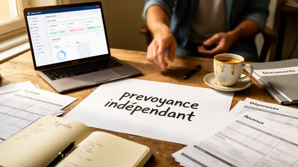 Bureau d'indépendant, prévoyance, finances