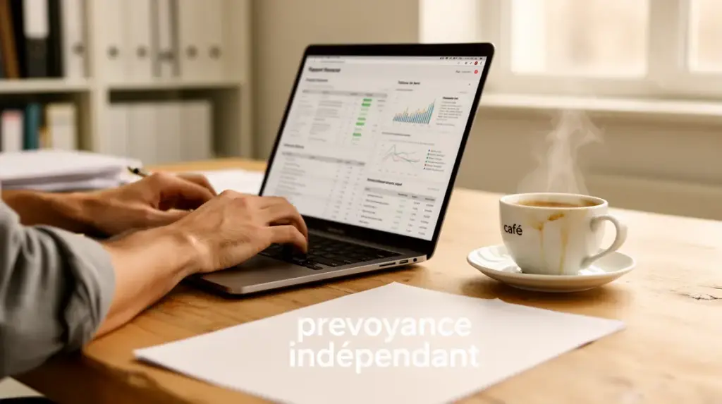 prevoyance independant ordinateur et documents financiers