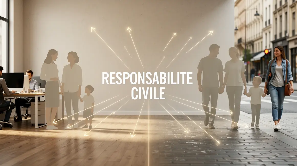 responsabilité civile : guide pratique pour bien commencer 33 Silhouettes adultes enfants liens responsabilité civile