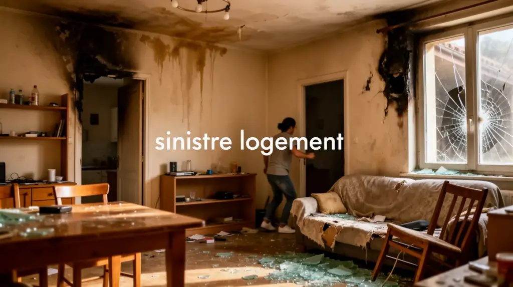 sinistre logement scene appartement degats