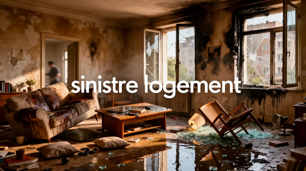 vue d appartement avec degats sinistre logement