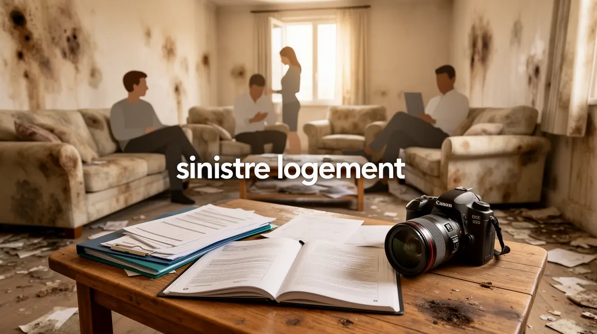 sinistre logement interieur endommagé eau fumée gestion papiers