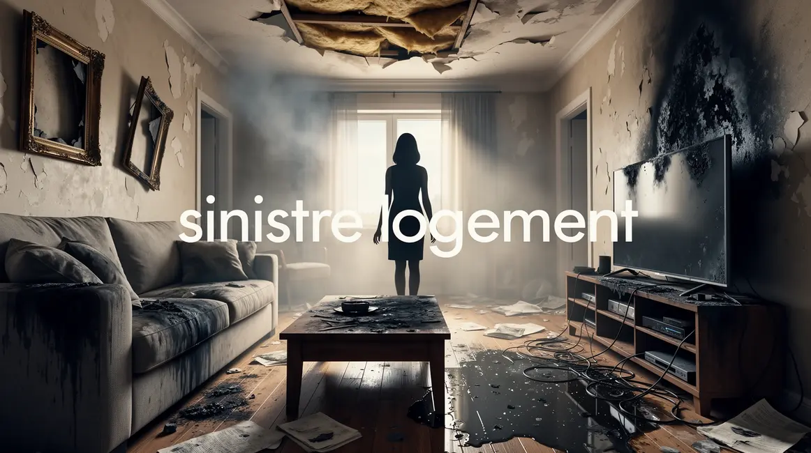 salon sinistre logement dégâts eau incendie