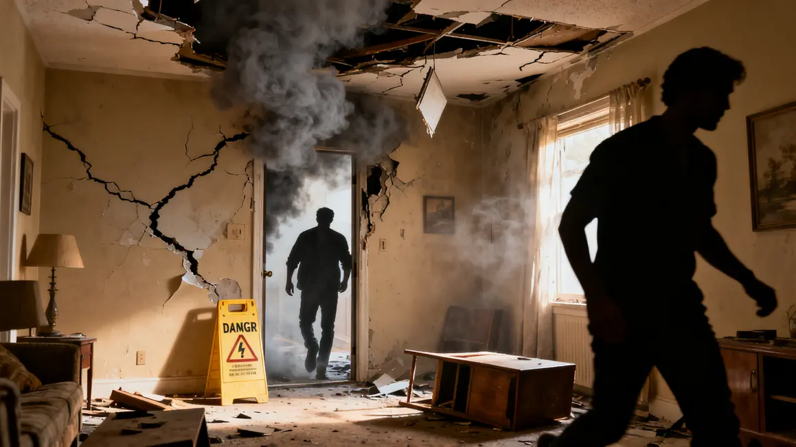 sinistre logement evacuation securité fissures