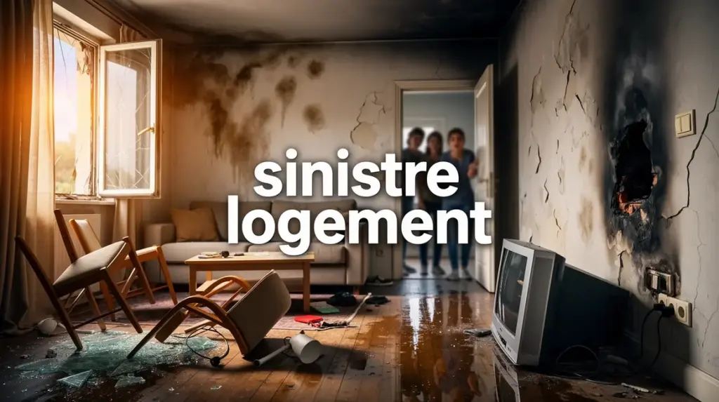 sinistre logement : traces d'eau et murs abimes